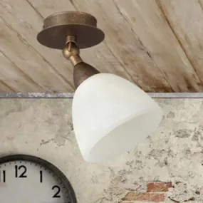 Applique classique LAM 4282 1A E14 LED en métal et verre