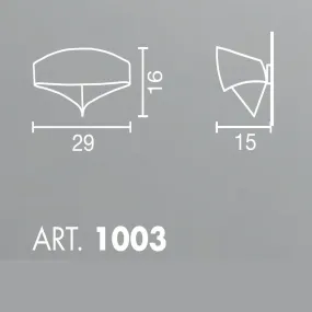 Applique SCUDO 1003 Selene illuminazione