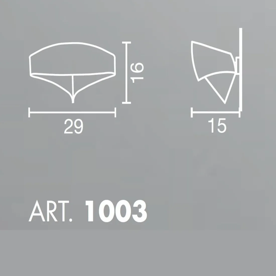 Applique SCUDO 1003 Selene illuminazione