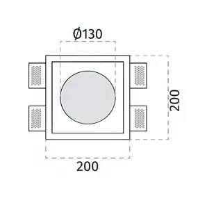 Faretto incasso gesso...
