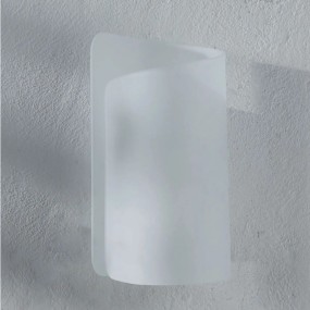 Applique moderno Selene illuminazione PAPIRO 0371 E27 LED vetro lampada parete