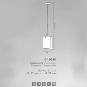 Selene illuminazione PAPYRUS 0385 033 006 E27 LED