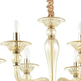 Lámpara de araña clásica Ideal Lux DANIELI SP8 159973 E14 LED