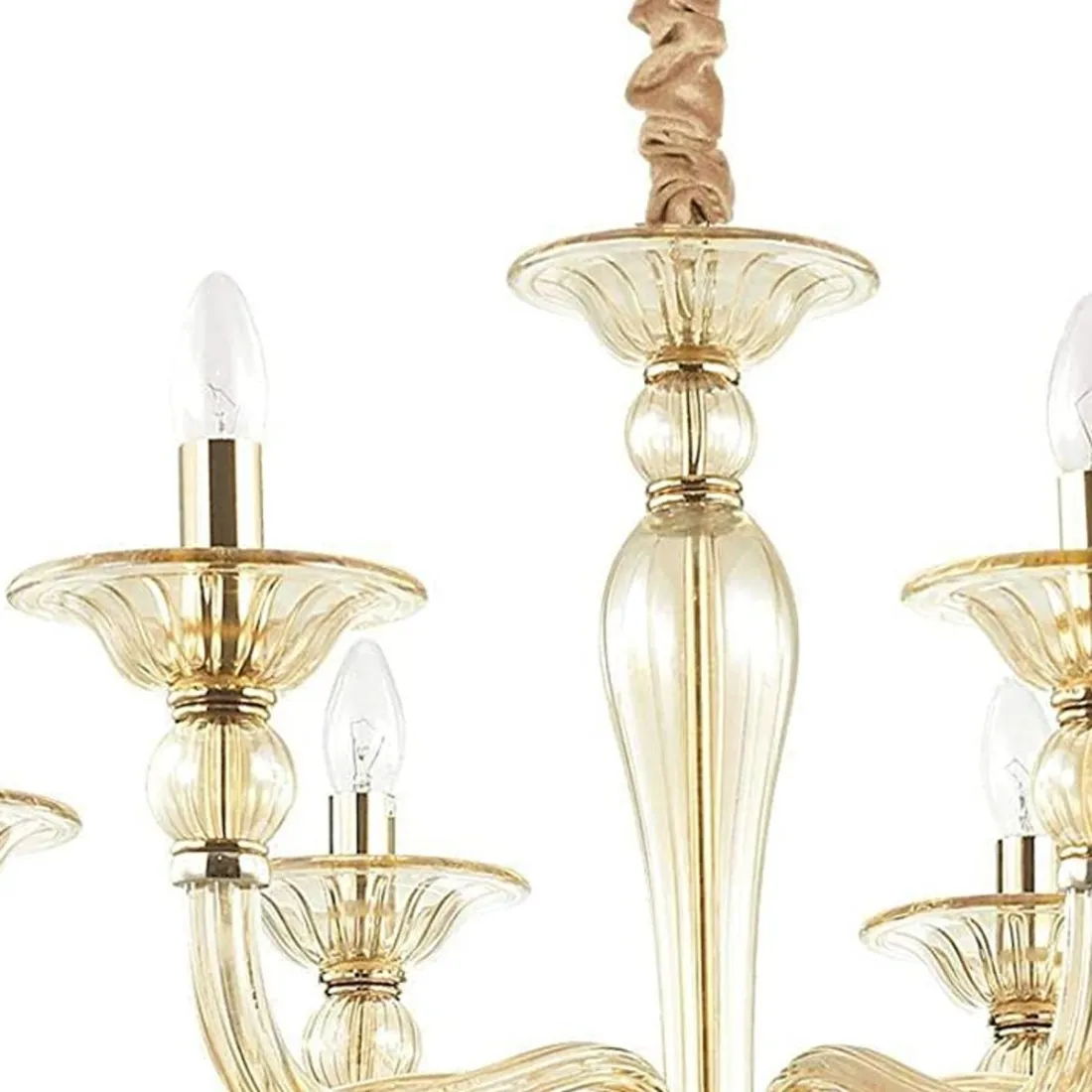 Lámpara de araña clásica Ideal Lux DANIELI SP8 159973 E14 LED