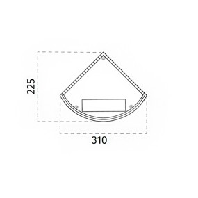 Cristaly Eckwandleuchte Belfiore 9010 GHIGLIA ANGLE 2483B 3080 LED