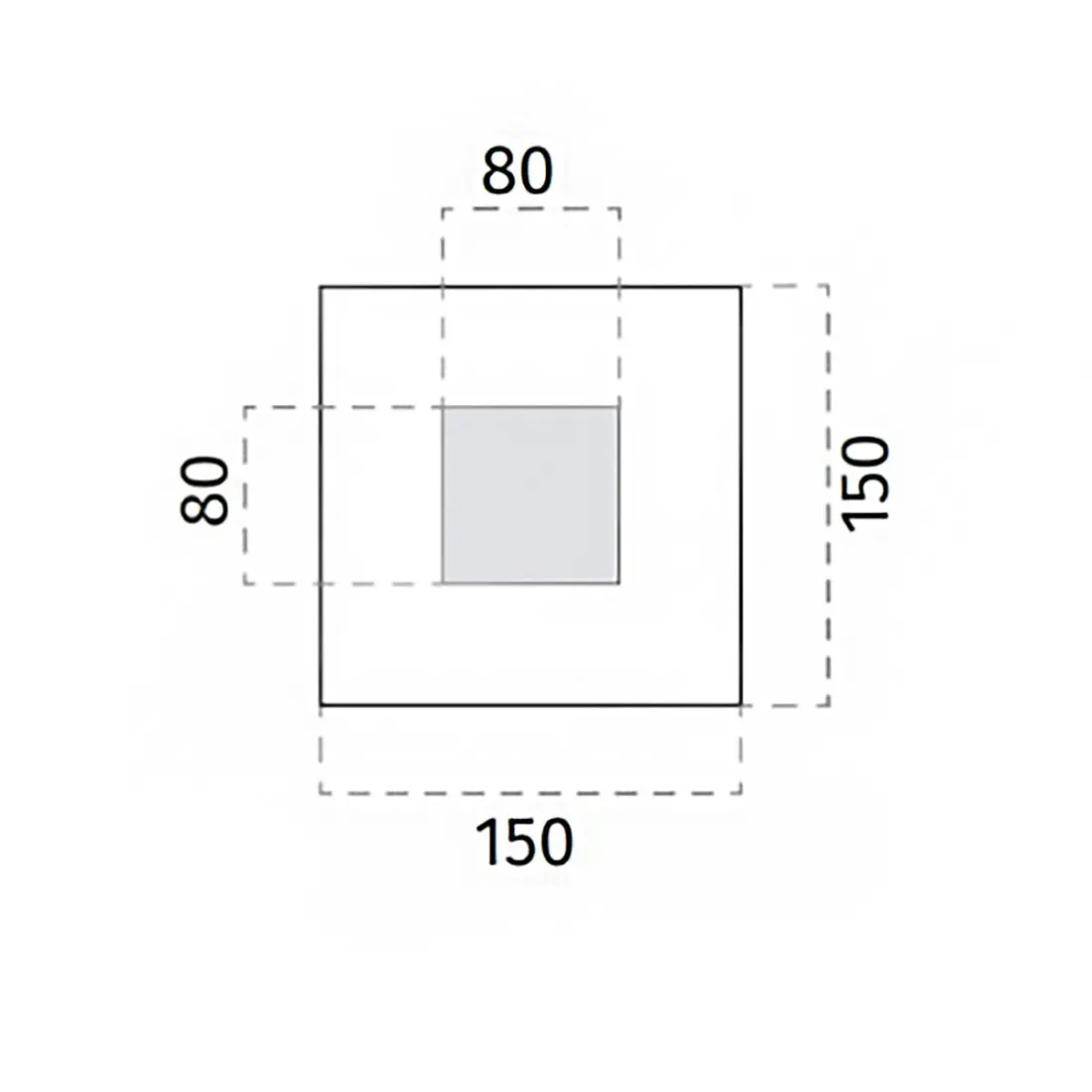 Plafonnier LED en plâtre Belfiore 9010 FLOT GLASS 8913.40131