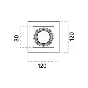 Spot en plâtre orientable Belfiore 9010 NUVO CUBO 8948.35 GU10 Led