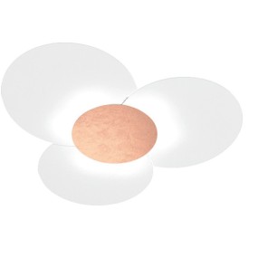 Plafoniera moderna Top Light CLOVER 1114 100 FA FR FO SA CR GA E27 LED vetro lampada soffitto