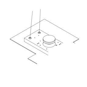 Rechteckiger weißer LED-Kronleuchter aus Metall, 5 Lichter ohne Treiber.