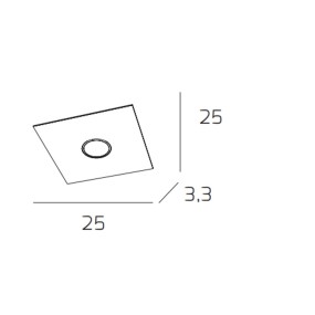 Top Light PLATE 1129 PL1 Deckenleuchte