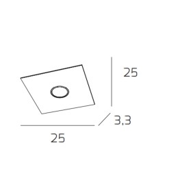 Top Light PLATE 1129 PL1 Deckenleuchte