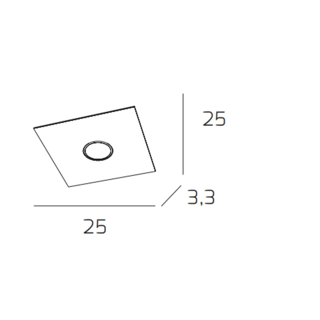 Top Light PLATE 1129 PL1 Deckenleuchte