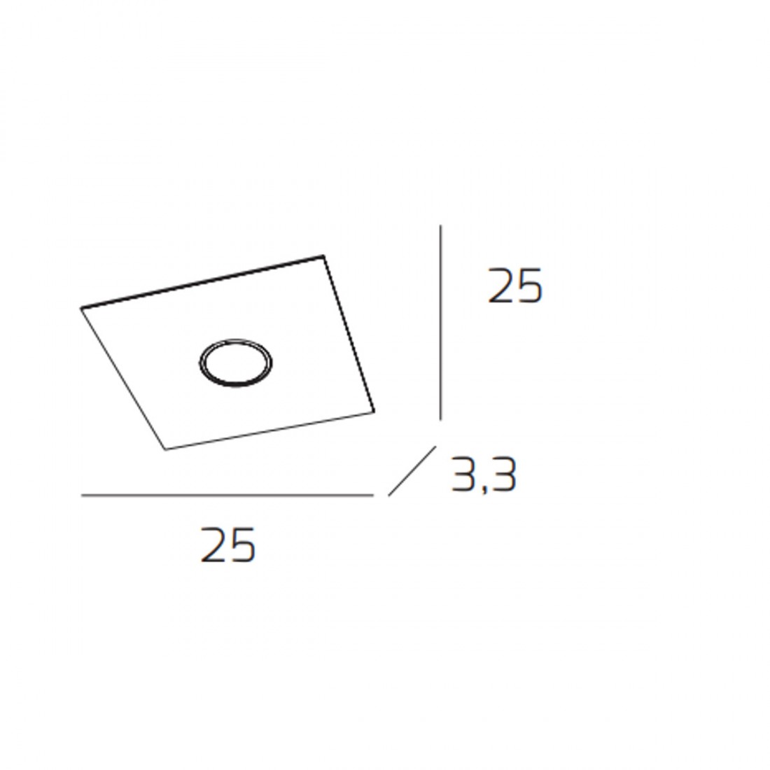 Plafoniera PLATE 1129 PL1 Top Light