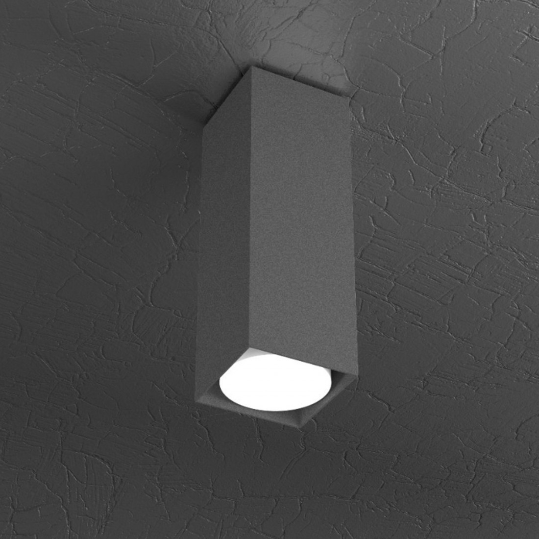 Cube de plafond, GX53, connexion baïonnette led, carré en métal.