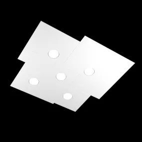 moderne quadratische deckenleuchte aus metall, multi-light, led ohne treiber.