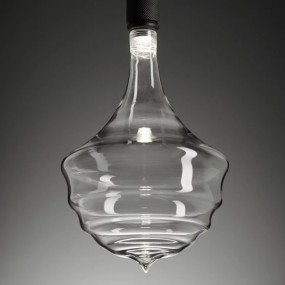 Klassische Aufhängung aus transparentem Glas, 5,3W 3000 ° K LED-Modul.
