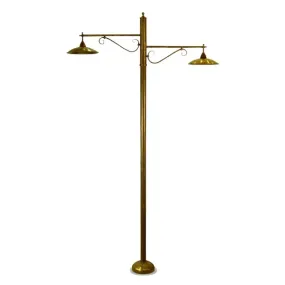 BA-SONNY Pole 2 Lichter rustikale Messing Stehleuchte Outdoor E27 IP43