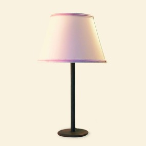 Abat-jour classica Lampadari Bartalini ALKI LG E27 LED ottone tessuto lampada tavolo