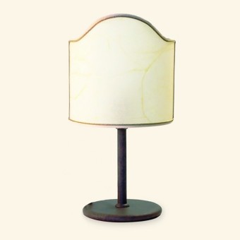 Abat-jour classica Lampadari Bartalini ALKI LP E27 LED ottone pergamena lampada tavolo