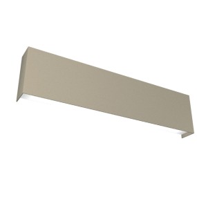 Weiße, schwarze, graue oder sandfarbene LED-Metallband-Wandleuchte.