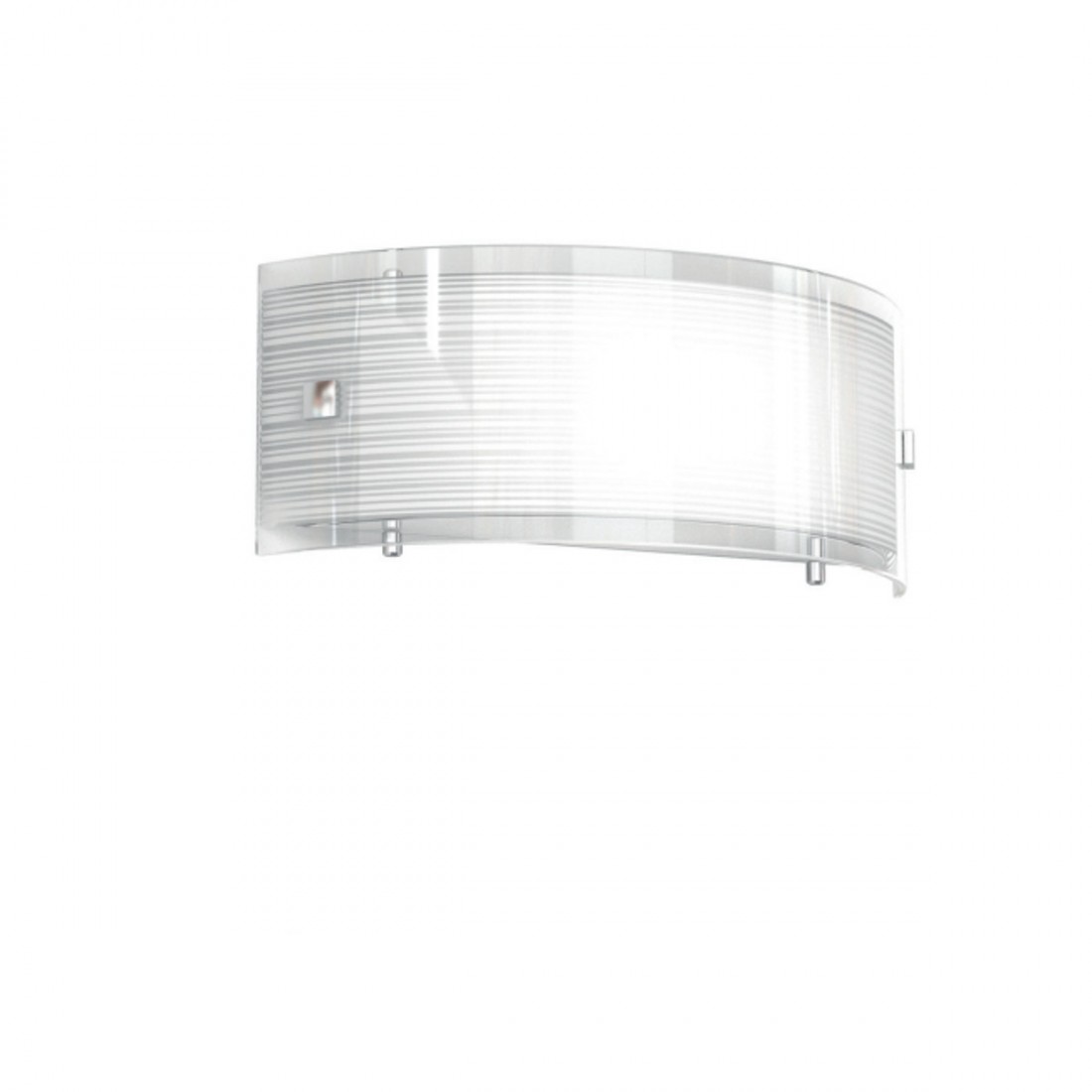 Wandleuchte mit gebogenem Band aus gestreiftem Glas E27 LED-Angriff.