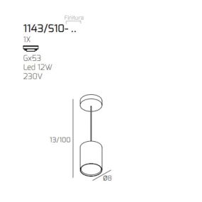 Sospensione SHAPE 1143 S10 Top Light