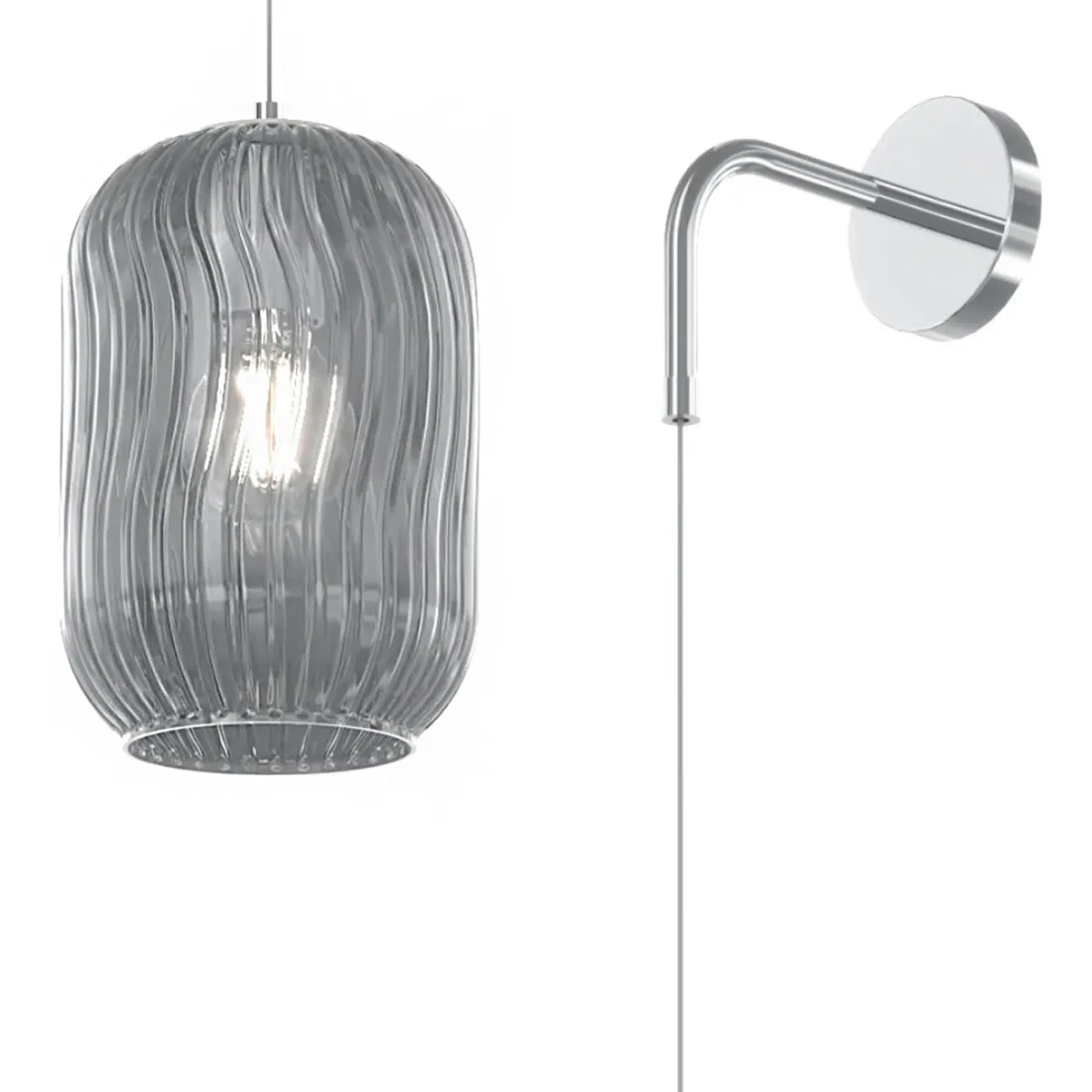 Top Light aplique moderno TENDER 1181 CR A FU E27 LED