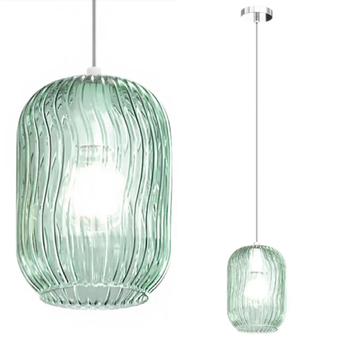 Lustre moderne Top Light TENDER 1181 CR S1 E27 LED