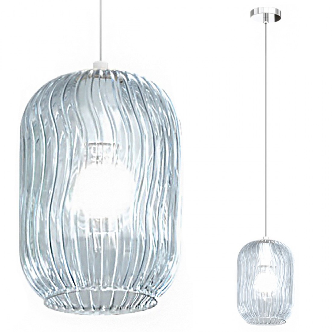 Lustre moderne Top Light TENDER 1181 CR S1 E27 LED