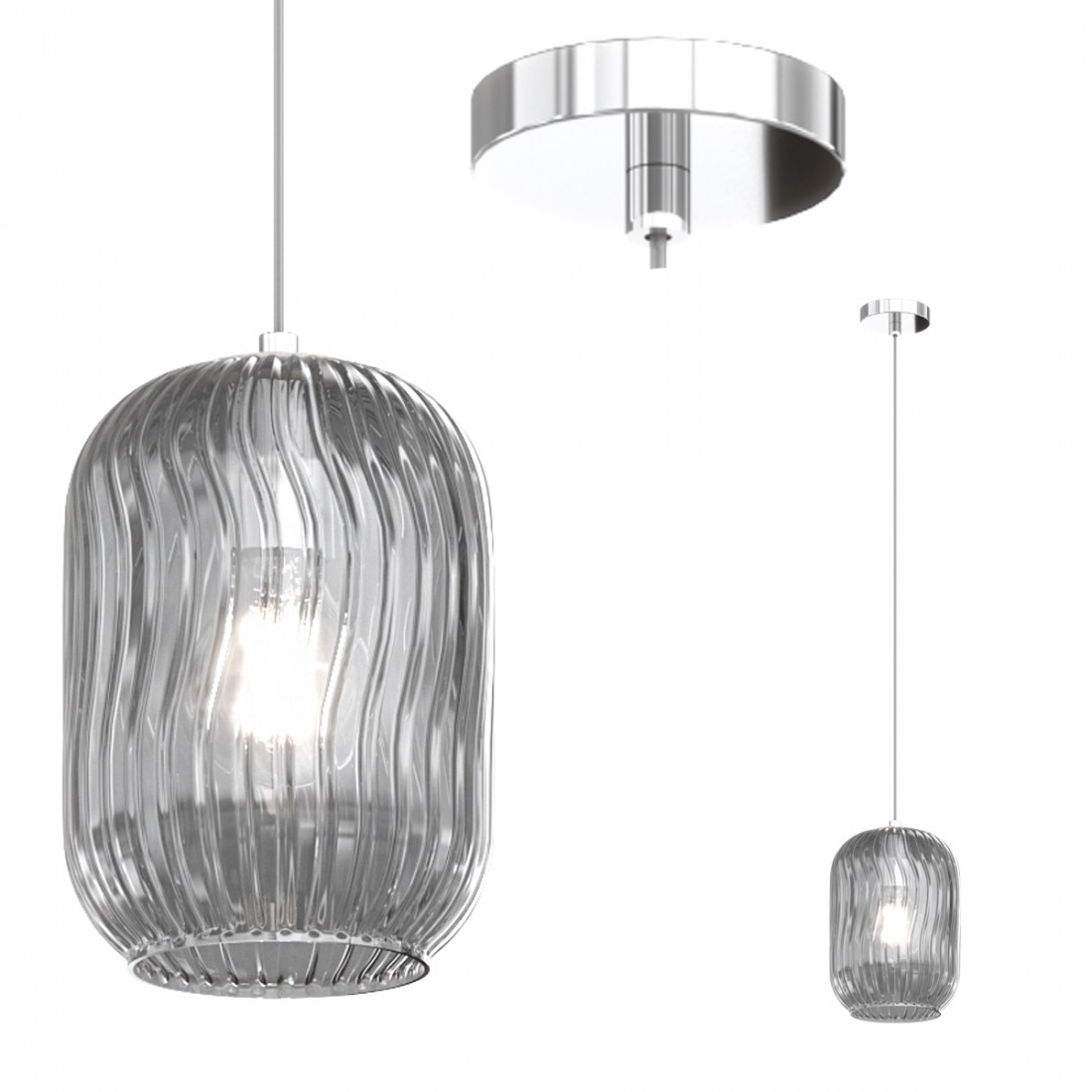 Moderner Top Light TENDER 1181 CR S1 E27 LED Kronleuchter