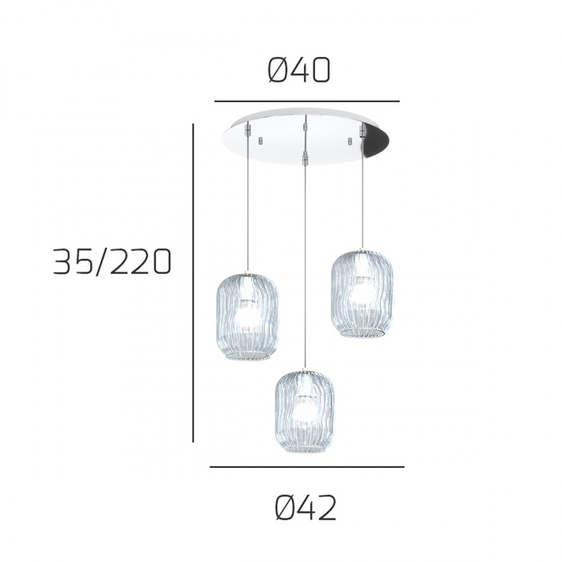 Plafón moderno Top Light TENDER 1181 CR S3 T E27 LED