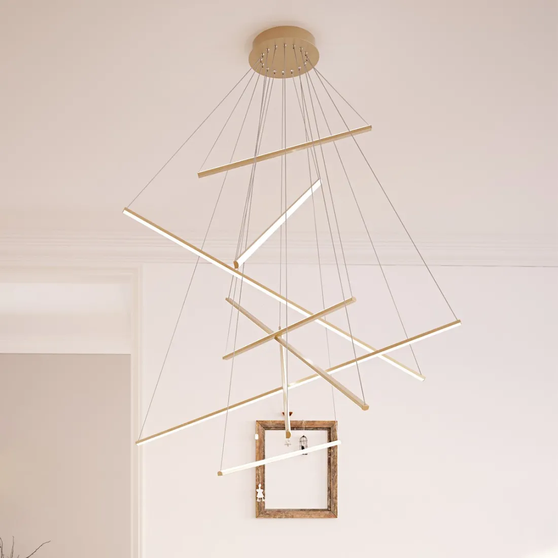 Lampadario classico oro Top Light DNA 1182 S100 GO