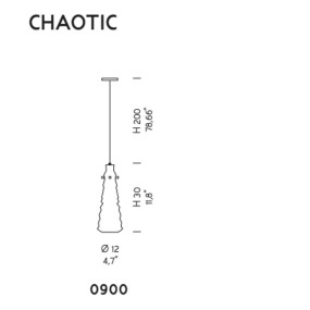 Sylcom CHAOTIC 0900 E14 LED araña moderna