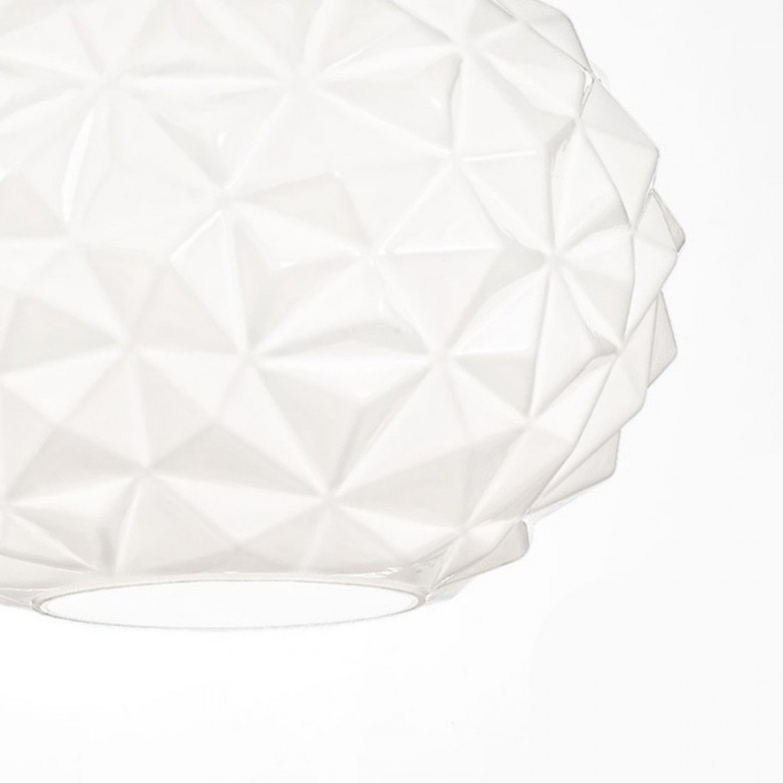 Moderne runde Muranoglas-Aufhängung mit einer E27-Lampenfassung.