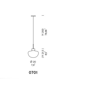 Sospensione APHROS 0701 Sylcom