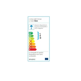Applique d'extérieur en acier Linea Light INGOT W 9340 9341
