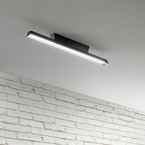 Plafoniera esterno acciaio Linea Light LIRA S IP65 23W LED 3000°K 2947LM lampada soffitto classica moderna