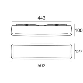 Plafonnier LED Linea Light Group MYWHITE B 7810 polyéthylène