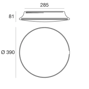 Plafonnier LED Linea Light...