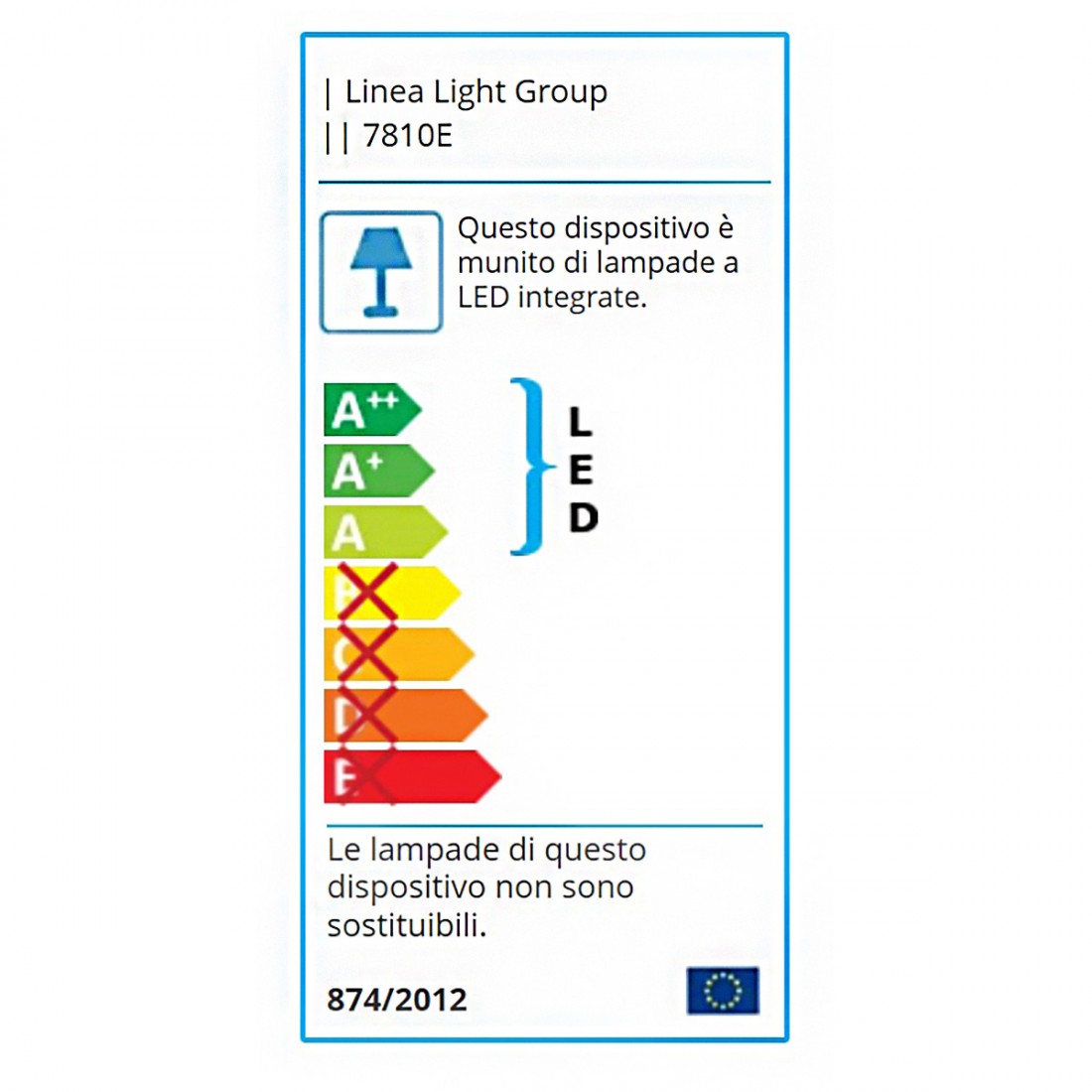 Notfall-Kit Außenwandleuchte Linea Light MYWHITE B EMERGENCY 7810E