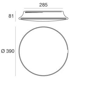 Plafoniera esterno kit...