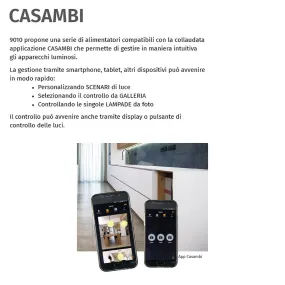 Applique gesso luce emergenza Belfiore 9010 2422B.3045