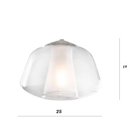 Lustre classique Top Light DOUBLE PEAU 1176OS S7 R