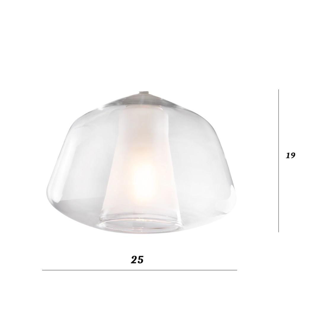 Lustre classique Top Light DOUBLE PEAU 1176OS S7 R