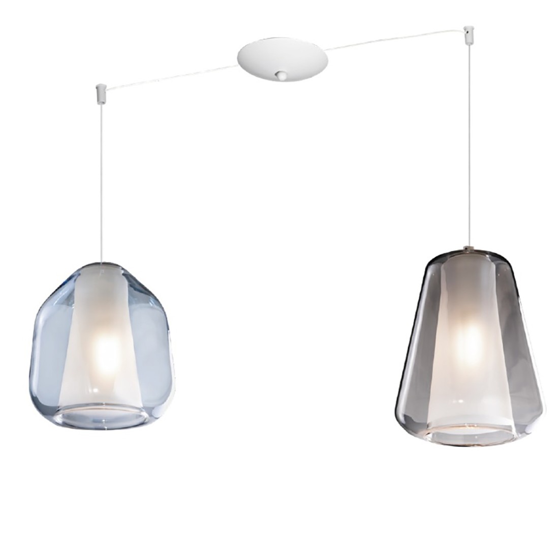 Lustre moderne Top Light DOUBLE PEAU 1176BI S2 S BG MC