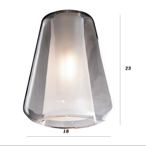 Lampadario moderno Top Light DOUBLE SKIN 1176BI S3 S ABG MC