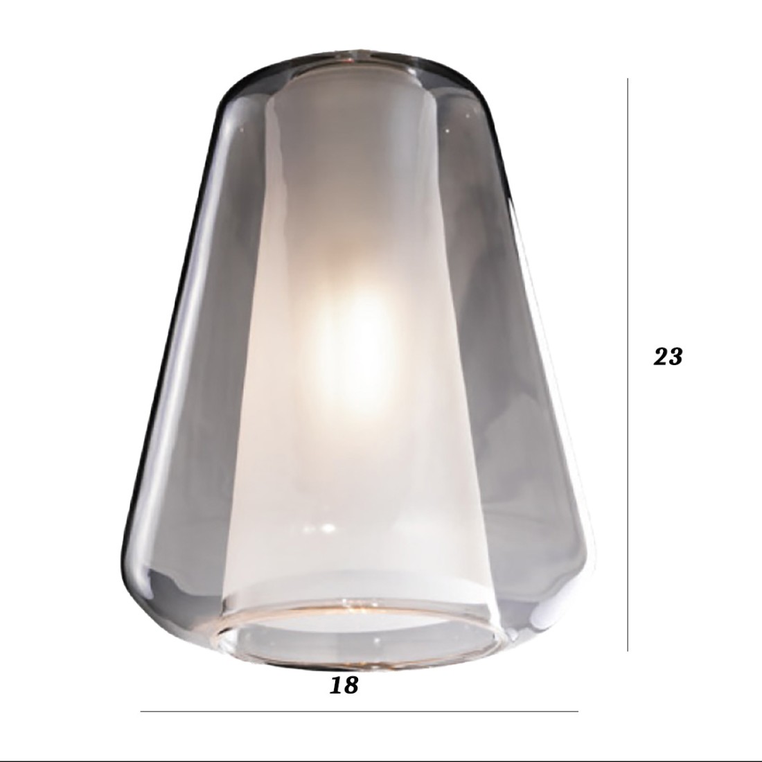 Lampadario moderno Top Light DOUBLE SKIN 1176BI S3 S ABG MC