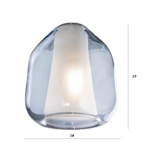 Lustre moderne Top Light DOUBLE PEAU 1176BI S4 R ABG MC