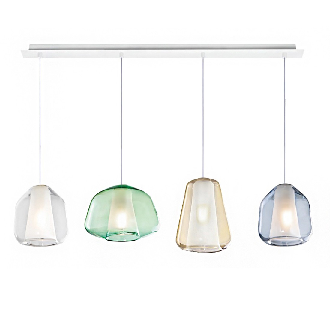 Lustre moderne Top Light DOUBLE PEAU 1176BI S4 R ABG MC