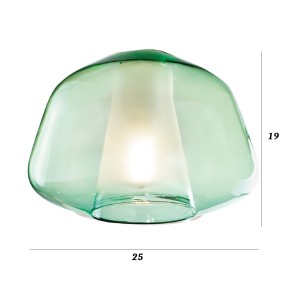 Lustre moderne Top Light DOUBLE PEAU 1176BI S4 R ABG MC